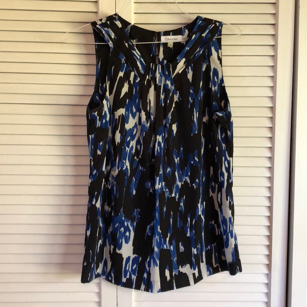 Calvin Klein Black and Blue Tank